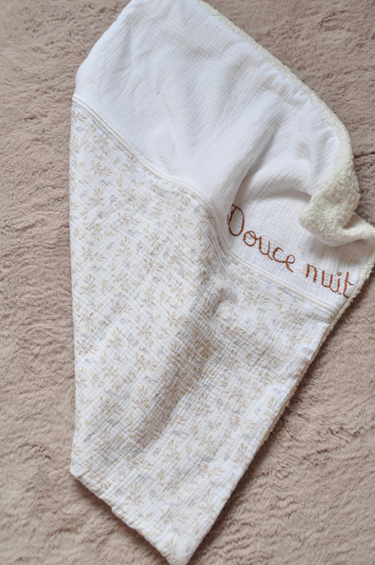 Couverture brodée - Douceur de coton