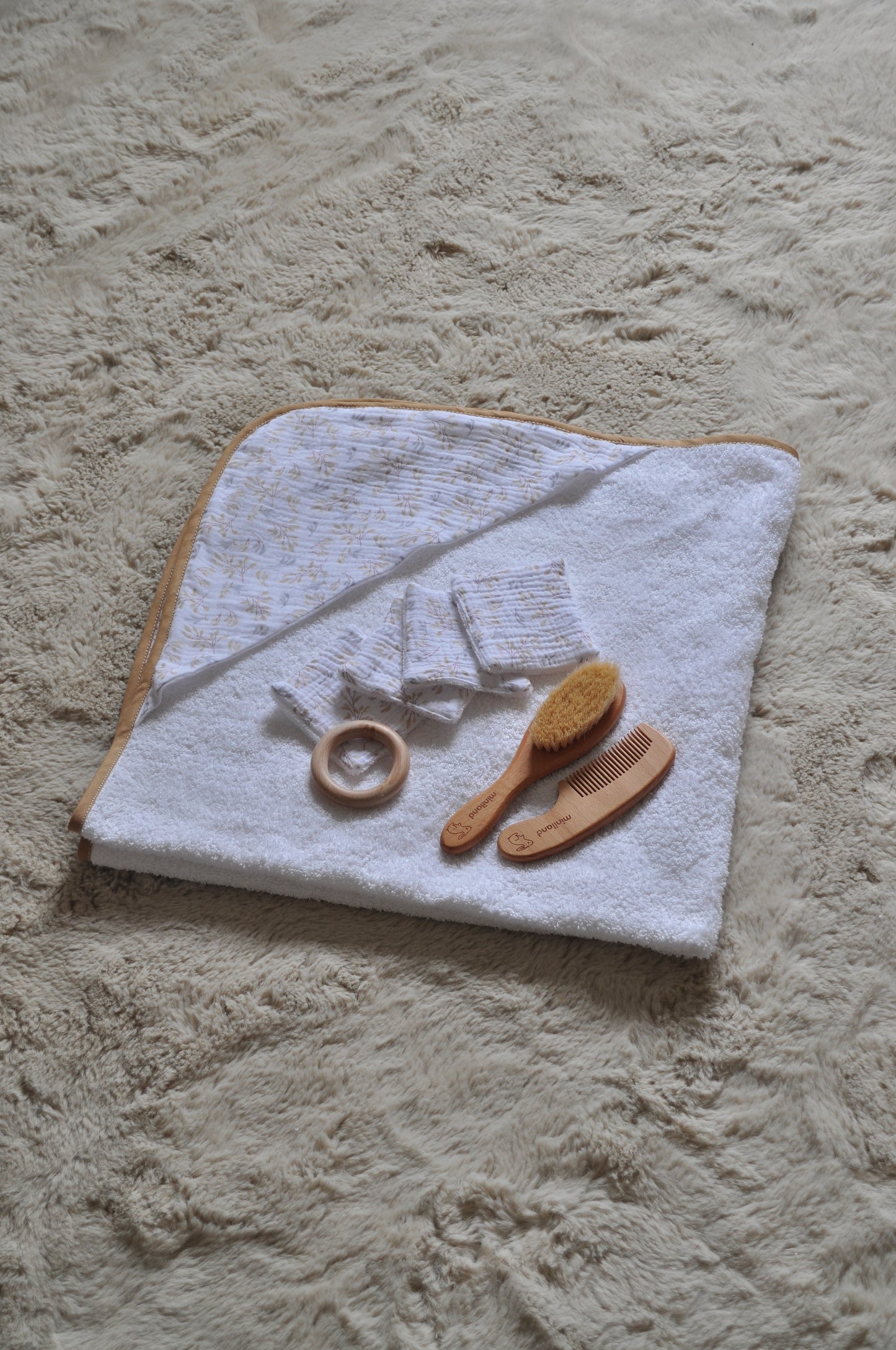 Cape de bain & lingettes - Douceur de coton