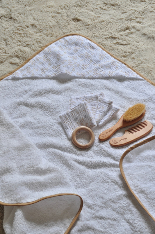 Cape de bain & lingettes - Douceur de coton
